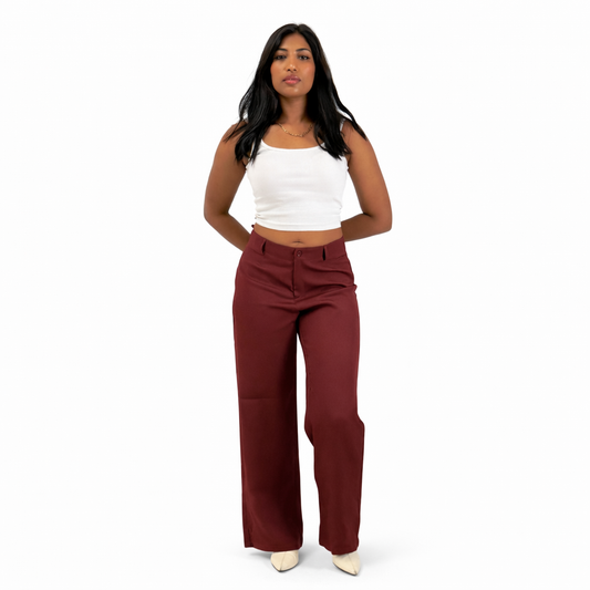 MAROON FORMAL PANTS
