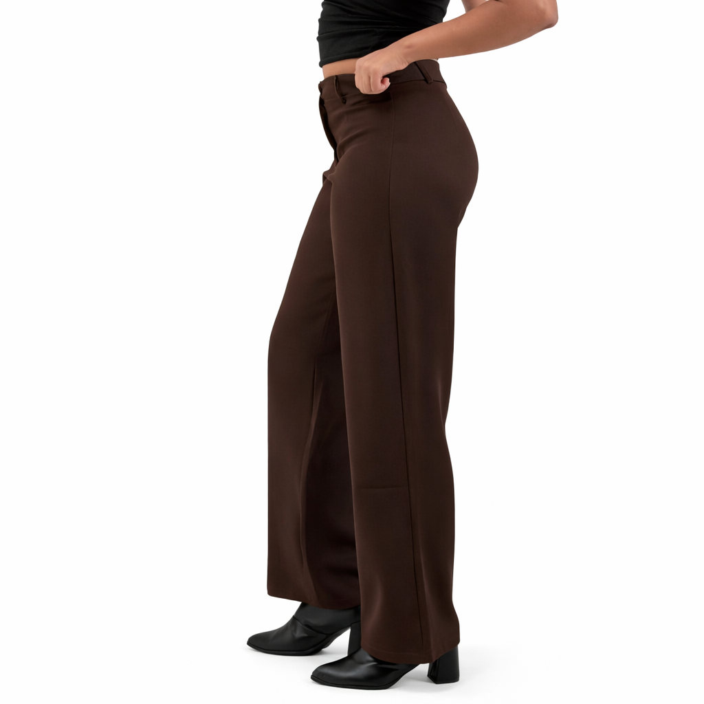 BROWN FORMAL PANTS