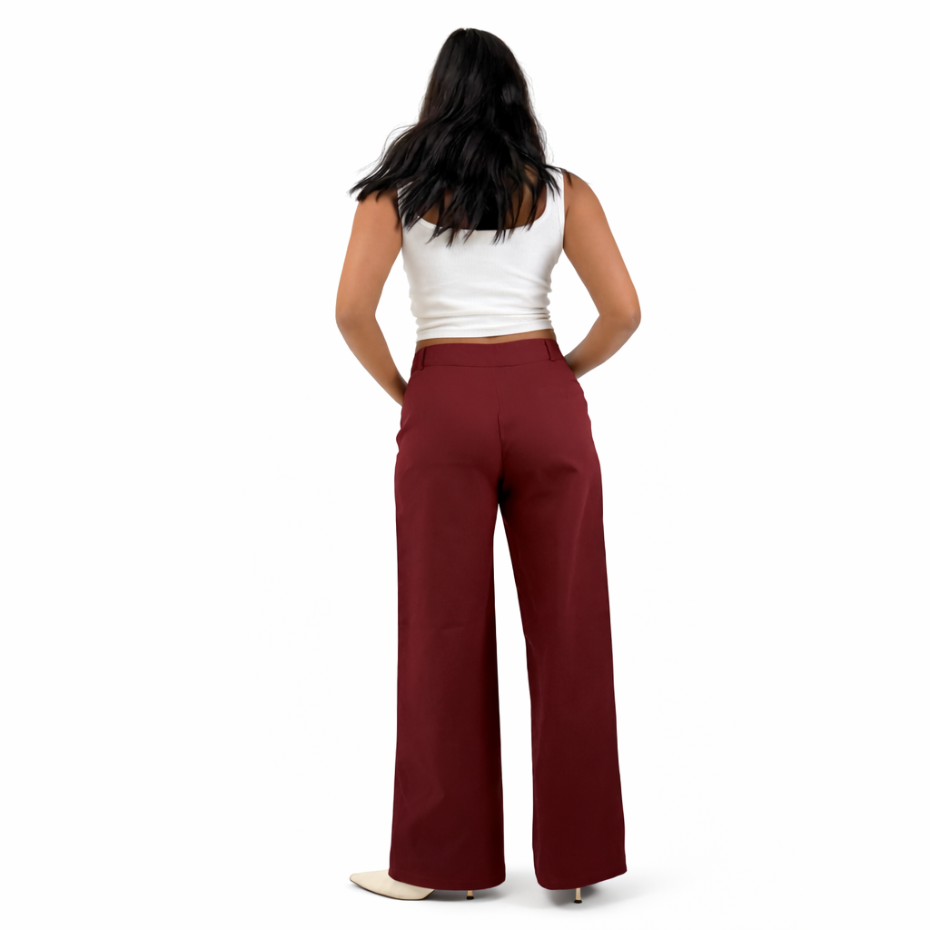 MAROON FORMAL PANTS
