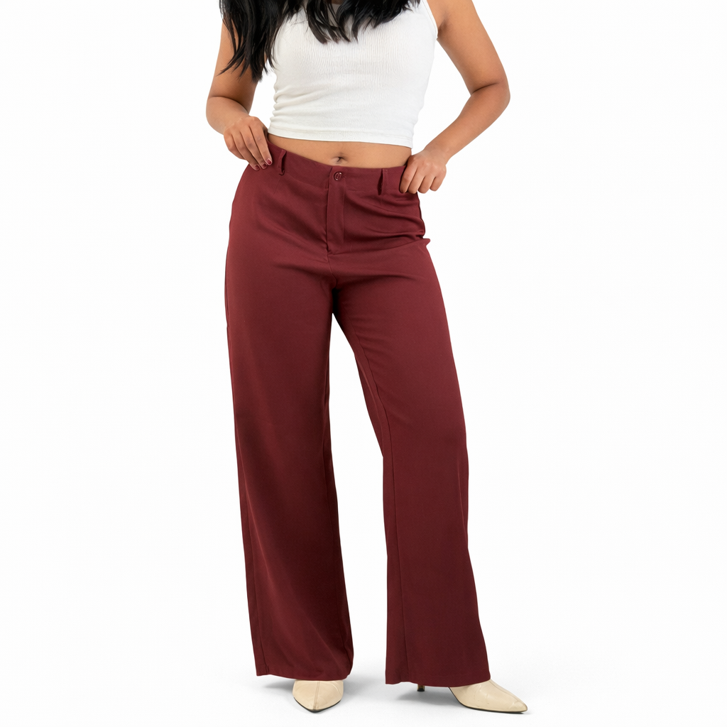 MAROON FORMAL PANTS