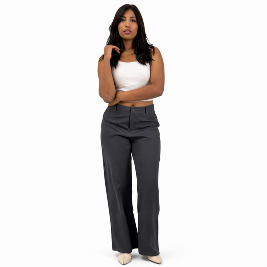 GRAY FORMAL PANTS