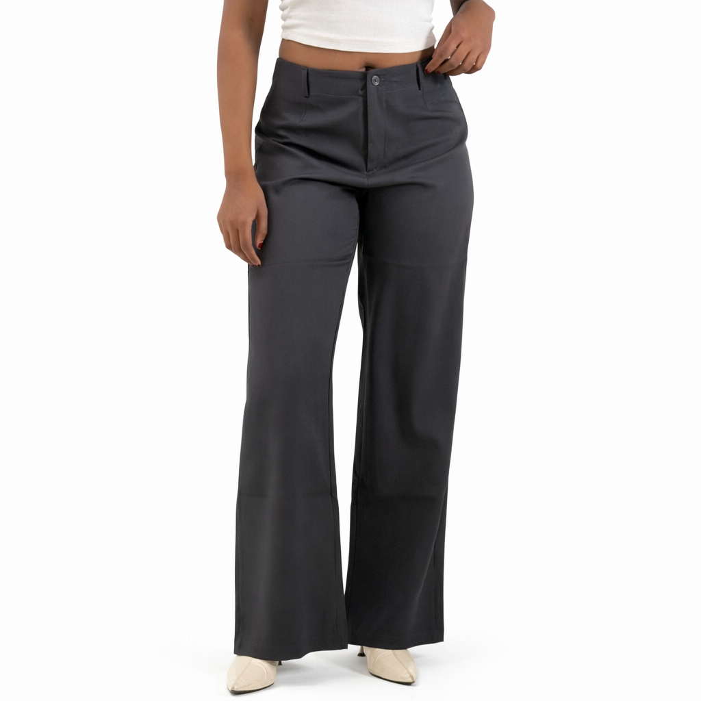 GRAY FORMAL PANTS