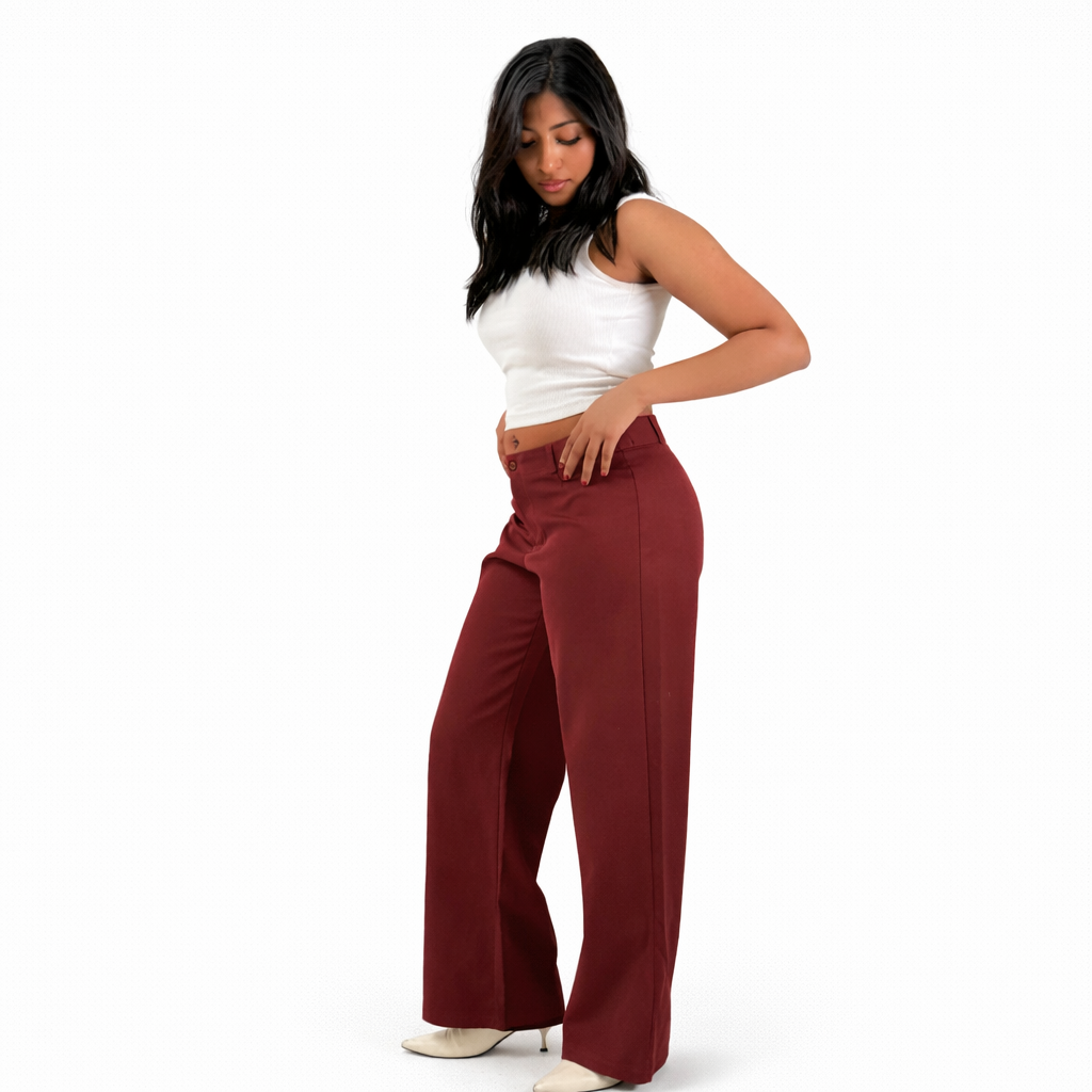 MAROON FORMAL PANTS